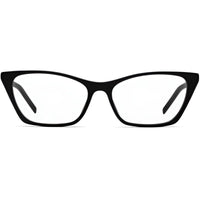 Hugo Women's Eyeglasses - Black Plastic Cat Eye Frame Demo Lens | HUGO HG 1058 807 ,