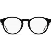 Hugo Women's Eyeglasses - Black Plastic Round Frame Demo Lens | HUGO HG 1045 807 ,