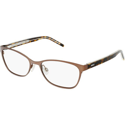 Hugo Women's Eyeglasses - Brown Havana Cat Eye Frame Demo Lens | HUGO HG 1008 0HGC ,