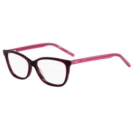 Hugo Women's Eyeglasses - Cherry Havana Plastic Square Frame | HUGO HG 1053 0VA4 ,