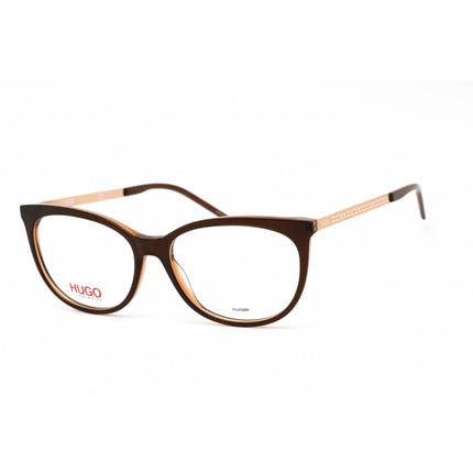 Hugo Women's Eyeglasses - Clear Lens Brown Acetate Cat Eye Frame | HG 1082 009Q 00 ,