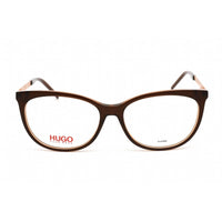 Hugo Women's Eyeglasses - Clear Lens Brown Acetate Cat Eye Frame | HG 1082 009Q 00 ,