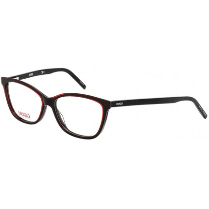 Hugo Women's Eyeglasses - Clear Lens Square Acetate Full Rim Frame | HG 1053 0OIT 00 ,