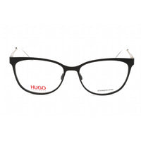 HUGO Women's Eyeglasses - Full Rim Matte Black Metal Round Frame | HG 0233 0003 00 ,