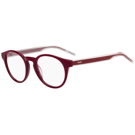 Hugo Women's Eyeglasses - Red Full Rim Round Frame Demo Lens | HUGO HG1045 0C9A ,