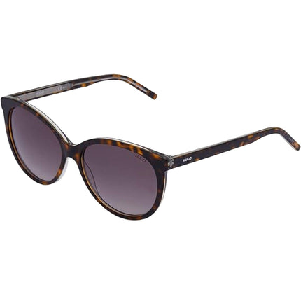 Hugo Women's Sunglasses - Havana Crystal Plastic Cat Eye Frame | HUGO HG1006S 0KRZ/HA ,