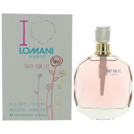 I Love Lomani Enjoy Your Life by Lomani, 3.3 oz Eau De Parfum Spray for Women ,