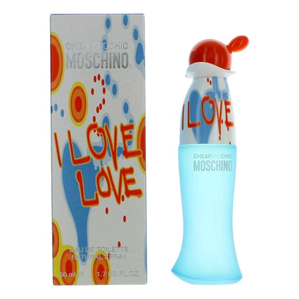 I Love Love Cheap & Chic by Moschino, 1.7 oz Eau De Toilette Spray for Women ,