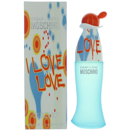 I Love Love Cheap & Chic by Moschino, 3.4 oz Eau De Toilette Spray for Women ,