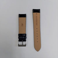 I. W. Suisse 20mm Navy Blue Crocodile Pattern Calf Leather Watch Band ,
