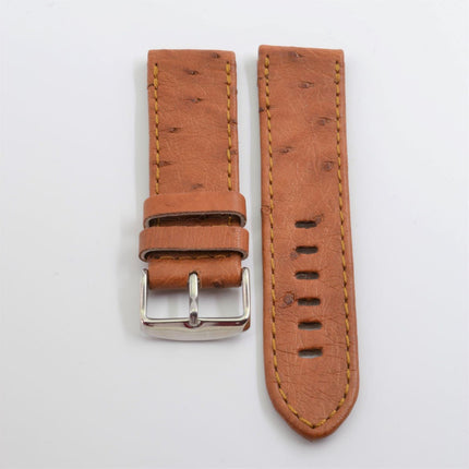 I. W. Suisse 24mm Light Brown Ostrich Watch Band ,