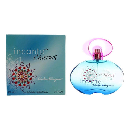 Incanto Charms by Salvatore Ferragamo, 3.4 oz Eau De Toilette Spray for Women ,