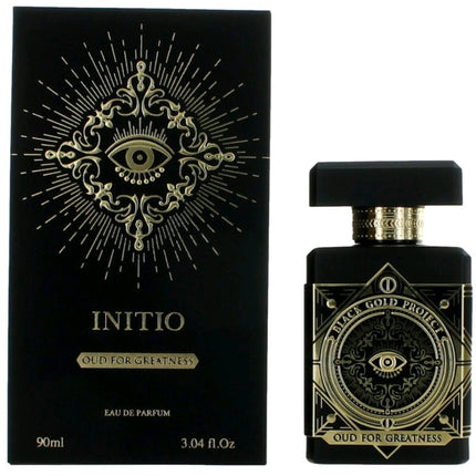 Initio Unisex Eau De Parfum Spray - Oud For Greatness Majestic and Authentic, 3 oz ,