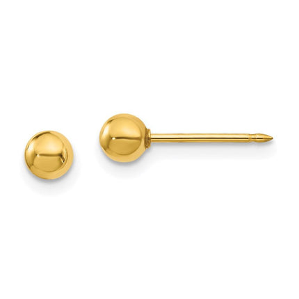 Inverness 18k 4mm Ball Post Earrings ,