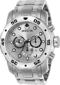 Invicta 0071 Men's Pro Diver SS Silver Dial Chronograph Watch ,