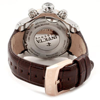 Invicta 0359 Men's Reserve Venom Brown Leather Strap Silver Dial Chronograph Watch ,