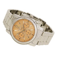 Invicta 0462 Women's Angel Rose Gold Sunray Dial Stainless Steel GMT Watch ,