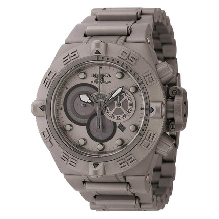 Invicta 0960 Men's Subaqua Chronograph Silver Tone Dial Link Bracelet Diver ,