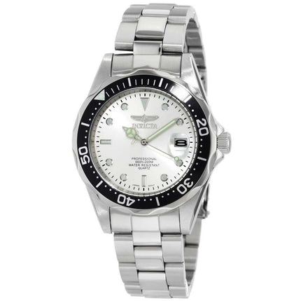 Invicta 10662 Men's Pro Diver Stainless Steel Silver Dial Quartz Dive Watch ,