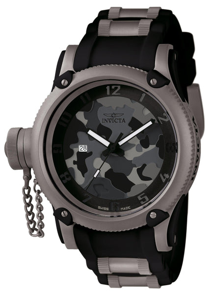 Invicta 1202 Men's Russian Diver Lefty Grey Camouflage Dial Watch ,