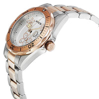 Invicta 12507 Women's Pro Diver Two Tone Bracelet Silver Dial Stainless Steel Watch ,