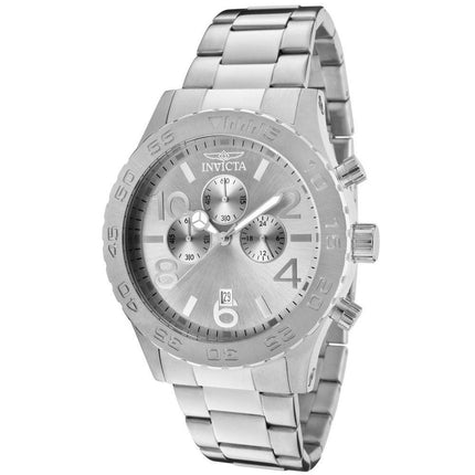 Invicta 1269 Men's Specialty Silver Dial Chronograph Stainless Steel Watch ,