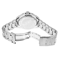 Invicta 12817 Men's Pro Diver Black Dial Steel Bracelet Diamond Accented Dive Watch ,