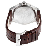 Invicta 13010 Men's I-Force Silver Dial Brown Leather Strap Two Tone Steel Watch ,