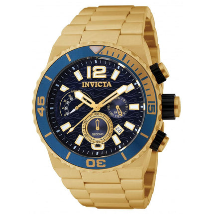 Invicta 1344 Men's Divers Quest Chronograph Gold Tone Watch ,