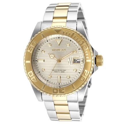 Invicta 14343 Men's Pro Diver Automatic Gold Dial Two Tone Bracelet Dive Watch ,