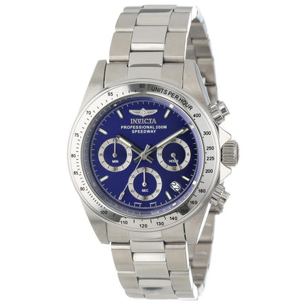Invicta 14382 Men's Blue Dial Stainless Steel Speedway Chronograph ,