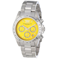 Invicta 14383 Men's Yellow Dial Stainless Steel Speedway Chronograph ,