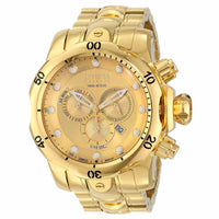 Invicta 14503 Men's Venom Reserve Gold Tone Dial Gold Plated Steel Bracelet Chronograph Dive Watch ,