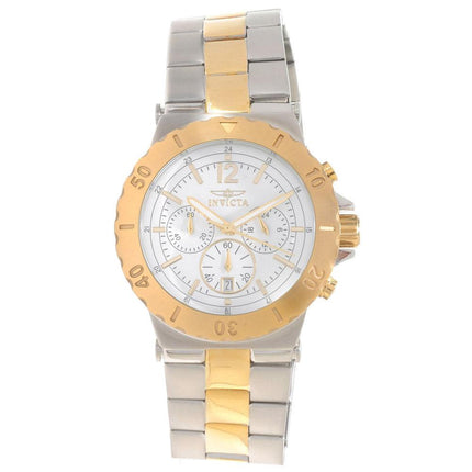 Invicta 14855 Women's Specialty Chrono White Dial Two Tone Steel Bracelet Watch ,