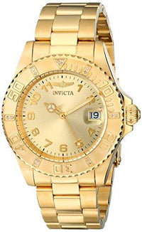Invicta 15249 Women's Pro Diver Gold Tone Dial Yellow Gold Steel Dive Watch ,