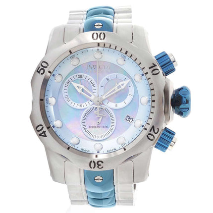 Invicta 15462 Men's Venom Reserve Blue MOP Dial Two Tone Bracelet Chrono Dive Watch ,