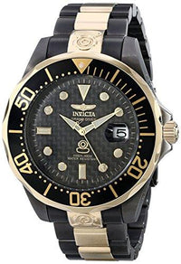 Invicta 15846 Men's Grand Diver Black Dial Two Tone Steel Bracelet Automatic Watch ,