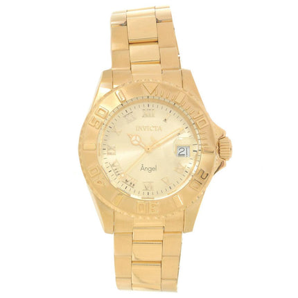 Invicta 16849 Women's Angel Champagne Dial Yellow Gold Plated Steel Bracelet Dive Watch ,