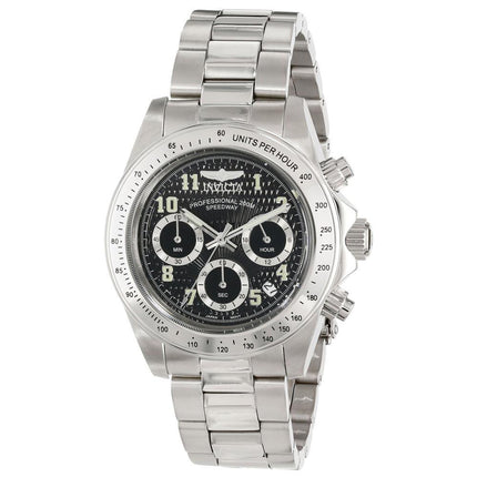 Invicta 17025 Men's Speedway Black Dial Steel Bracelet Chronograph Dive Watch ,