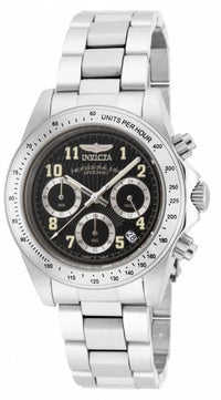 Invicta 17025 Men's Speedway Black Dial Steel Bracelet Chronograph Dive Watch ,