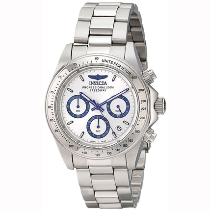 Invicta 17311 Men's Speedway Silver Dial Quartz Chronograph Steel Bracelet Dive Watch ,