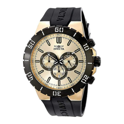 Invicta 19197 Men's Pro Diver Silver Dial Black Strap Chrono Watch ,