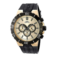 Invicta 19197 Men's Pro Diver Silver Dial Black Strap Chrono Watch ,