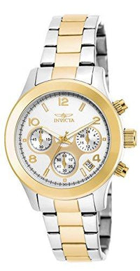 Invicta 19219 Women's Angel Silver Dial Two Tone Steel Chronograph Quartz Watch ,