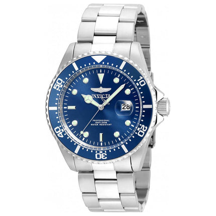 Invicta 22019 Men's Pro Diver Blue Dial Stainless Steel Bracelet Quartz Dive Watch ,