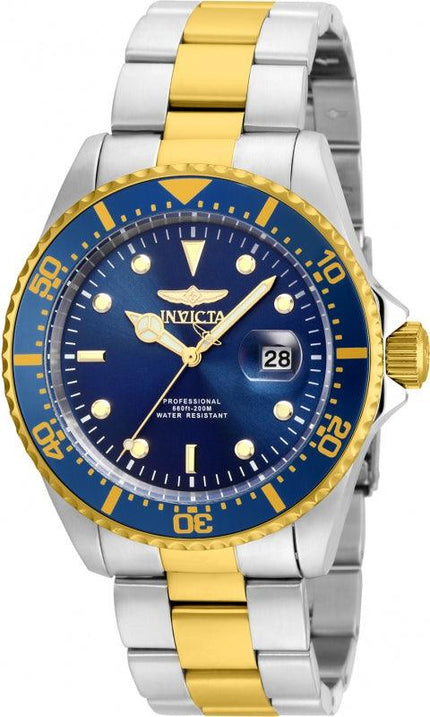 Invicta 22058 Men's Pro Diver Blue Dial Two Tone Bracelet Dive Watch ,