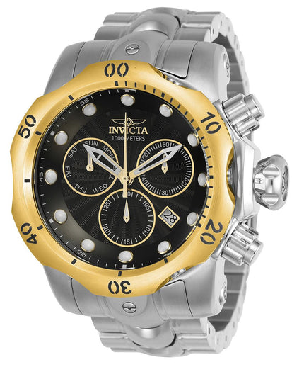 Invicta 23889 Men's Venom Gold Bezel Chronograph Steel Dive Watch ,
