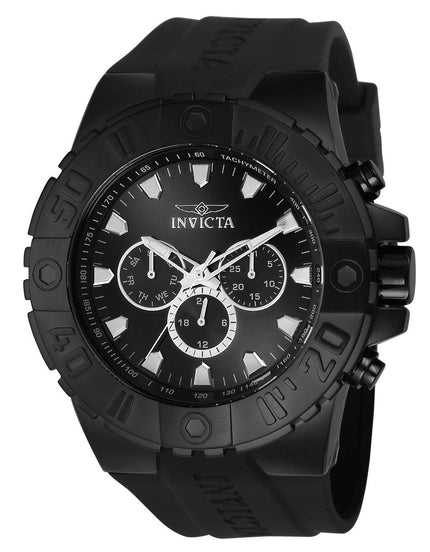 Invicta 23973 Men's Pro Diver Black Dial Black Polyurethane Strap Watch ,