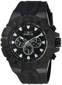 Invicta 23973 Men's Pro Diver Black Dial Black Polyurethane Strap Watch ,