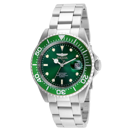 Invicta 24947 Men's Pro Diver Green Dial Stainless Steel Bracelet Dive Watch ,